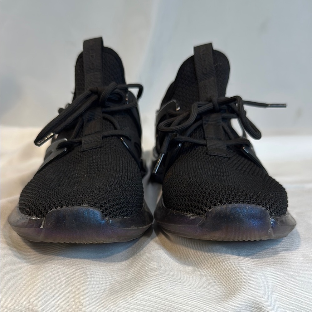 Aldo Brand, Woman’s Black Athletic Sneakers with holographic rubber soles, 7.5 - Picture 11 of 11